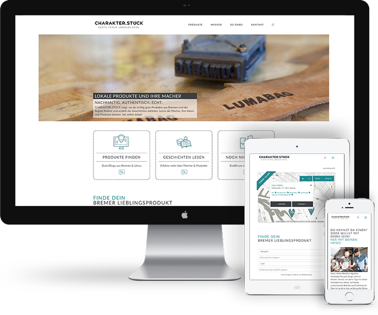 Charakterstück Bremen - Referenzen | lund wordpress studio