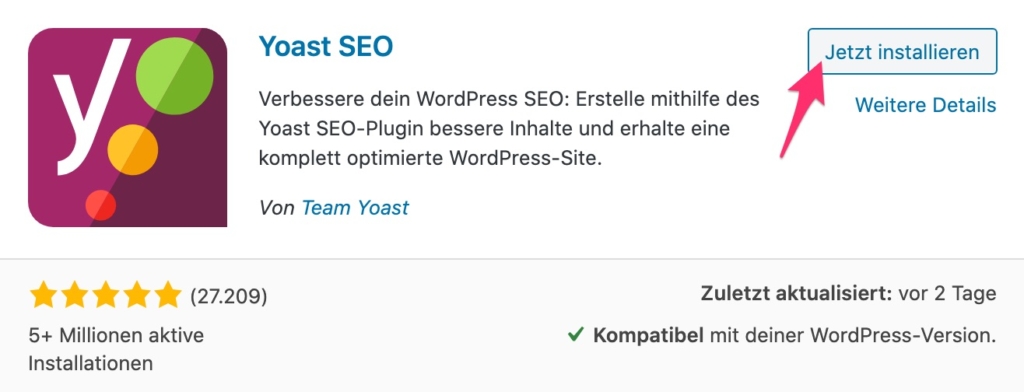 YOAST SEO Installation in 2020