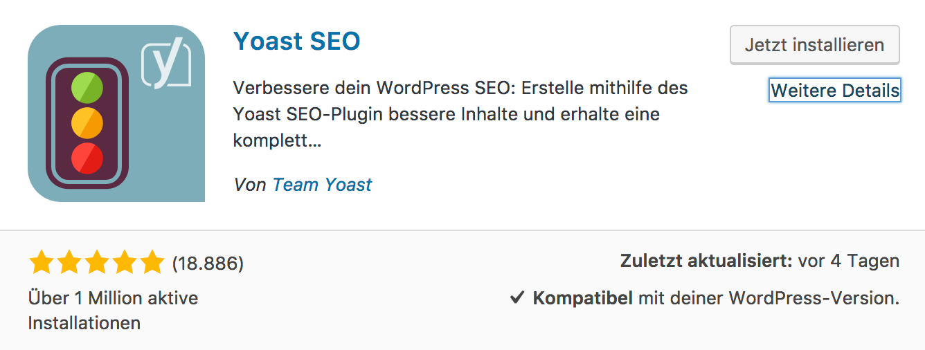 YOAST SEO Installation